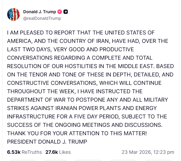 2026 03 23 TS Tump Iran